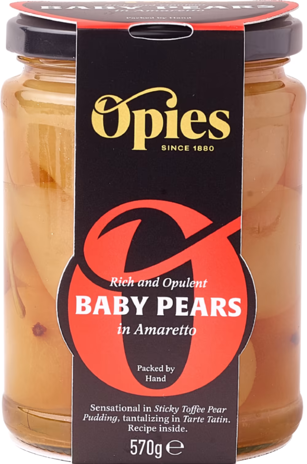 OPIES Baby Pears in Amaretto 570g