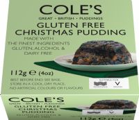 COLE'S PUDDINGS Gluten, Alcohol & Dairy Free Christmas Pudding 112g