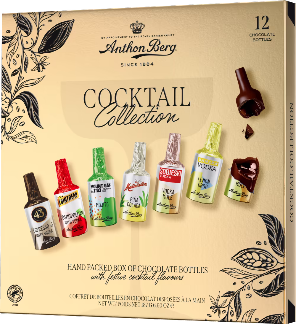 ANTHON BERG Cocktail Collection - 12 Chocolate Bottles 187g