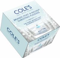 COLE'S PUDDINGS Brandy, Port & Walnut Christmas Pudding 454g
