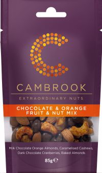 CAMBROOK Chocolate & Orange Fruit & Nut Mix 85g