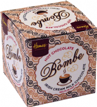 HAMES Hot Chocolate Bombe - Irish Cream Milk Chocolate 40g