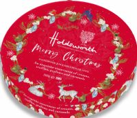 HOLDSWORTH Merry Christmas Chocolate Assortment - Round Box 300g