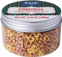 PME CAKE Christmas Sprinkle Mix - Jingle Bells 160g