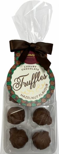 HAMES 6 Milk Chocolate Truffles - Hazelnut Flavour 72g