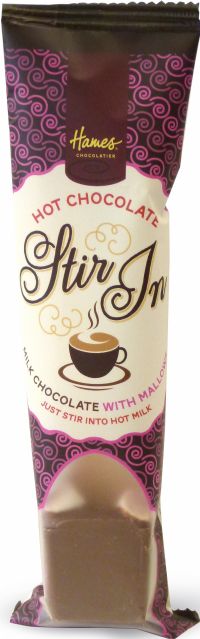 HAMES Stir In Hot Chocolate Spoon - Milk Chocolate with Mallows 35g