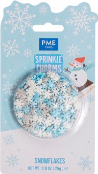 PME CAKE Sprinkle Charms - Snowflakes 25g