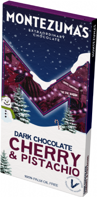 MONTEZUMA'S Dark Chocolate Cherry & Pistachio Bar 90g