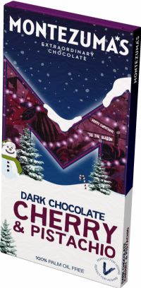 MONTEZUMA'S Dark Chocolate Cherry & Pistachio Bar 90g