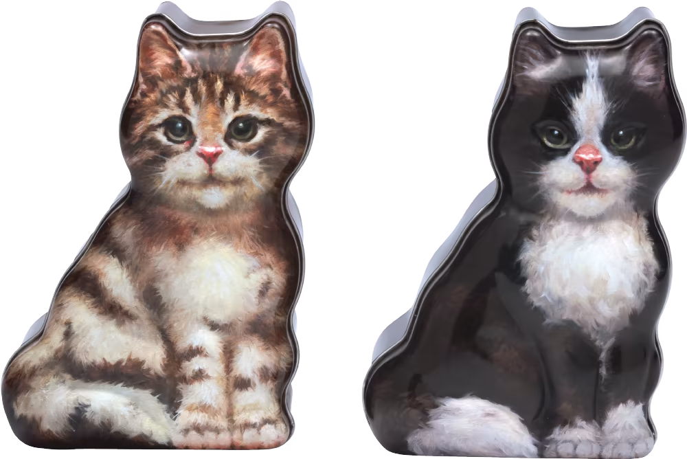TIN TREATS Jo Stockdale Cat Tin with Fudge (Assorted Designs) 175g