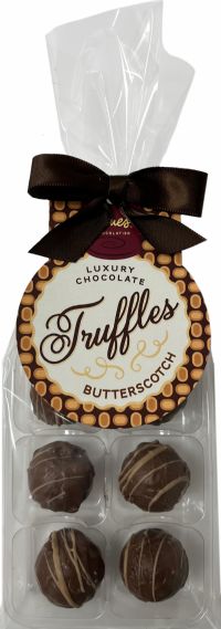 HAMES 6 Milk Chocolate Truffles - Butterscotch 72g