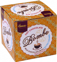 HAMES Hot Chocolate Bombe - Milk Chocolate with Salted Caramel 40g