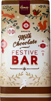 HAMES Milk Chocolate Festive Bar 60g
