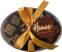 HAMES Chocolate Assortment in Oval Acetate Gift Box 140g