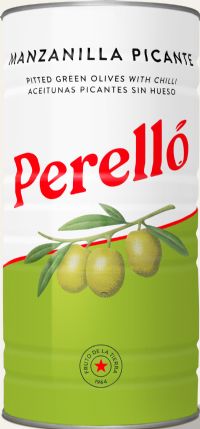 PERELLO Manzanilla Picante Olives - Giant Can 600g