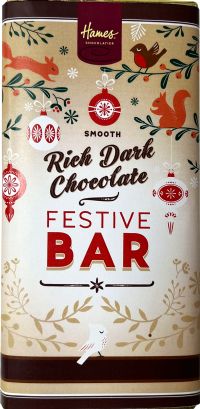 HAMES Rich Dark Chocolate Festive Bar 60g