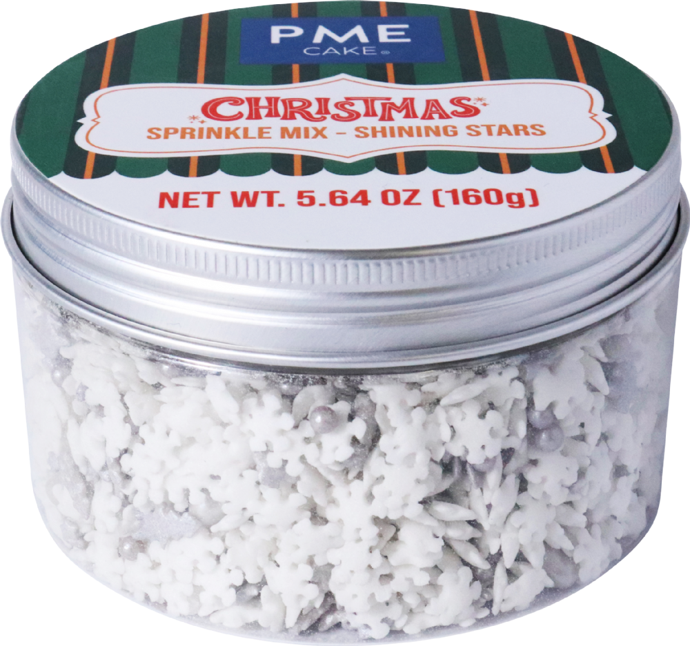 PME CAKE Christmas Sprinkle Mix - Shining Stars 160g
