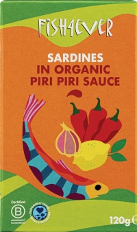 FISH 4 EVER Sardines in Organic Piri Piri Sauce 120g