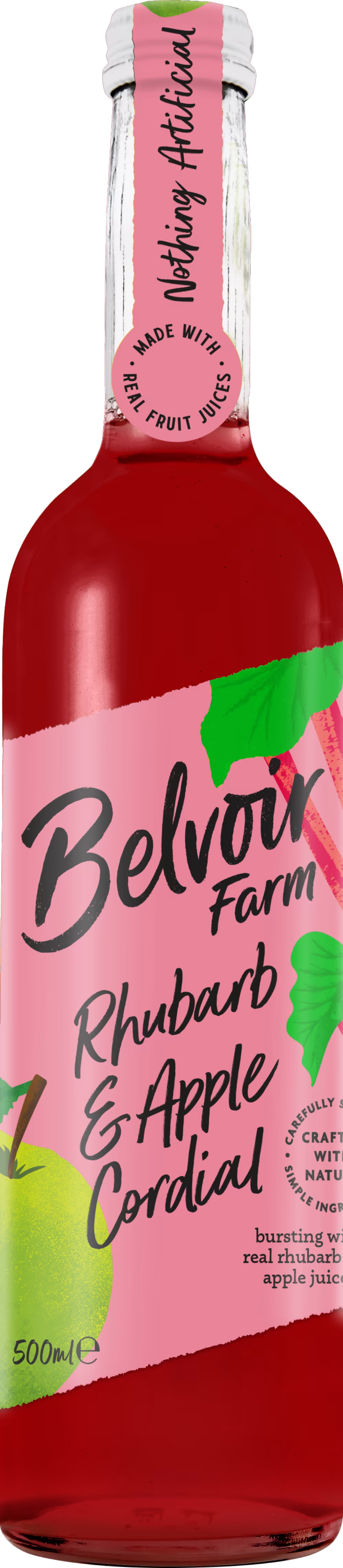 BELVOIR Rhubarb & Apple Cordial 500ml
