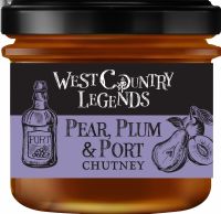 WEST COUNTRY LEGENDS Pear, Plum & Port Chutney 113g