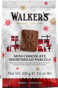 WALKER'S Mini Chocolate Shortbread Parcels 100g
