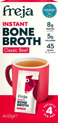 FREJA Instant Classic Beef Bone Broth - 4 Sachets 48g
