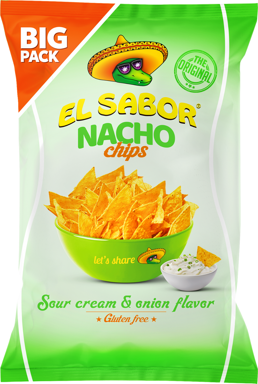 EL SABOR Nacho Chips - Sour Cream & Onion Flavour 180g