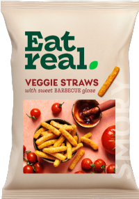 EAT REAL Veggie Straws - Sweet Barbecue Glaze 110g