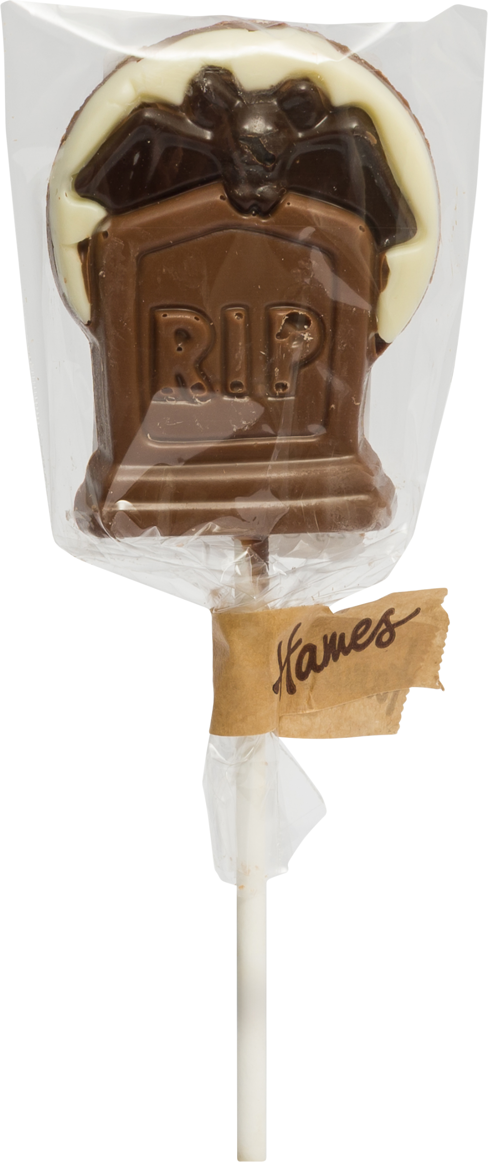HAMES Chocolate Tombstone Lollipop 25g