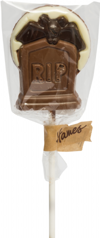 HAMES Chocolate Tombstone Lollipop 25g