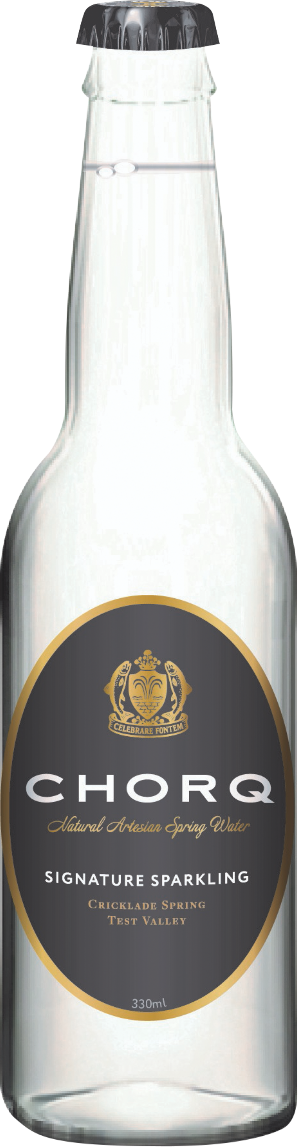 CHORQ Natural Artesian Spring Water - Signature Sparkling Bottle 330ml