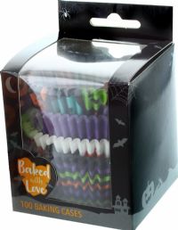 BAKED WITH LOVE Trick or Treat Baking Cases - Assorted Designs 100pk