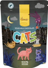HAMES Solid Milk Chocolate Cats - Pouch 100g