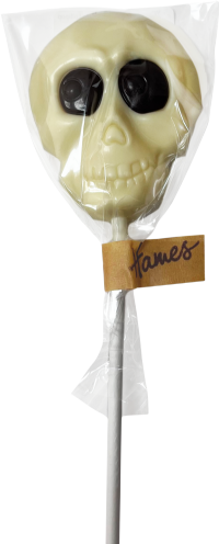 HAMES Chocolate Skull Lollipop 25g