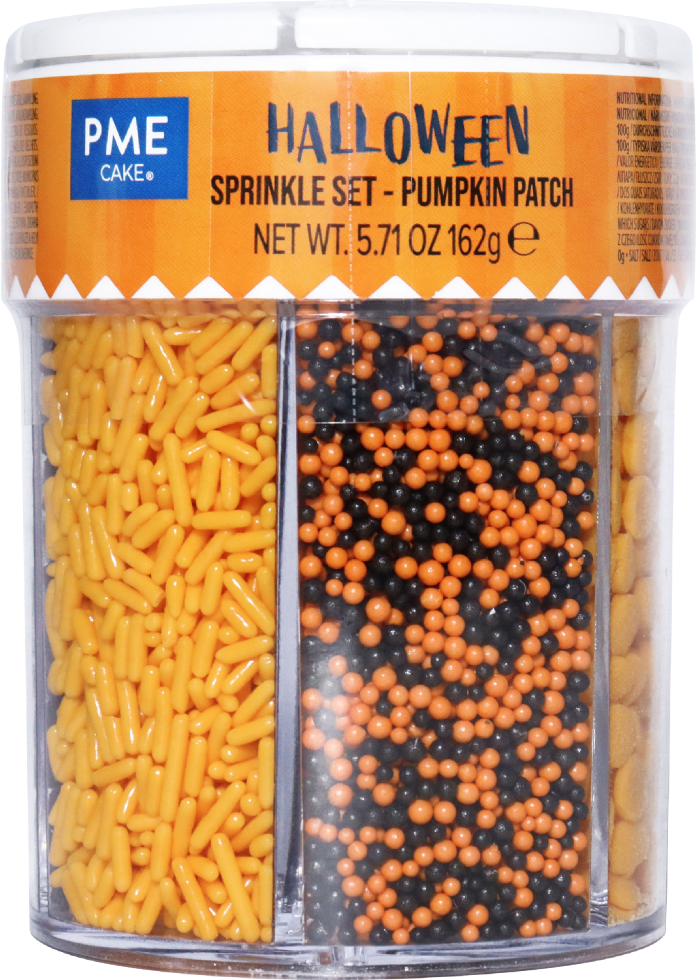 PME CAKE Halloween Sprinkle 6 Cell Shaker - Pumpkin Patch 162g