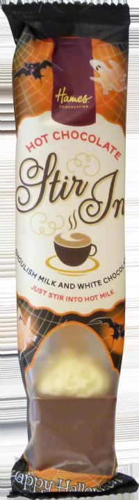 HAMES Stir In Hot Chocolate Spoon - Ghoulish Milk & White Chocolate 38g