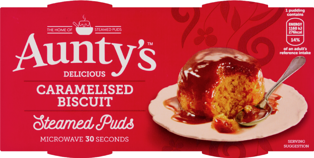 AUNTY'S Caramelised Biscuit Steamed Puds (2x95g)