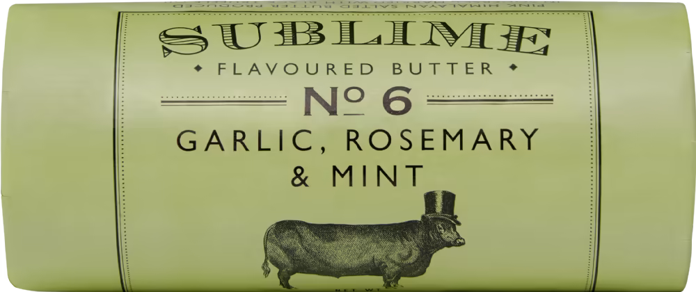 SUBLIME BUTTER Garlic, Rosemary & Mint 90g