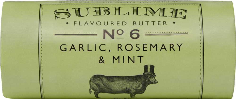 SUBLIME BUTTER Garlic, Rosemary & Mint 90g