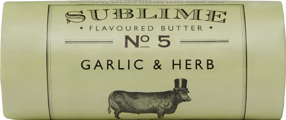 SUBLIME BUTTER Garlic & Herb 90g