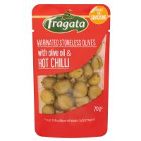 FRAGATA Marinated Stoneless Olives with Olive Oil & Hot Chilli 70g