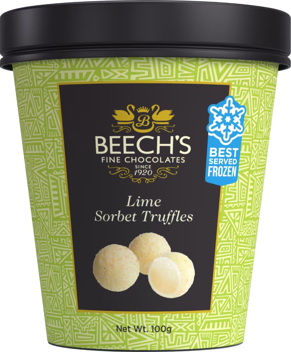 BEECH'S Lime Sorbet Truffles - Tub 100g
