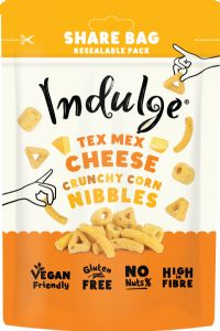 INDULGE Crunchy Corn Nibbles - Tex Mex Cheese 100g