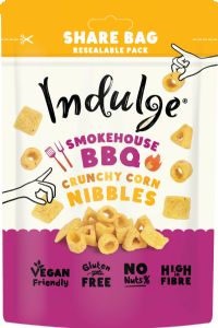 INDULGE Crunchy Corn Nibbles - Smokehouse BBQ 100g