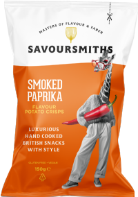 SAVOURSMITHS Smoked Paprika Flavour Potato Crisps 150g