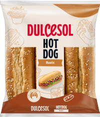 DULCESOL 6 Rustic Hot Dog Buns with Sesame 330g