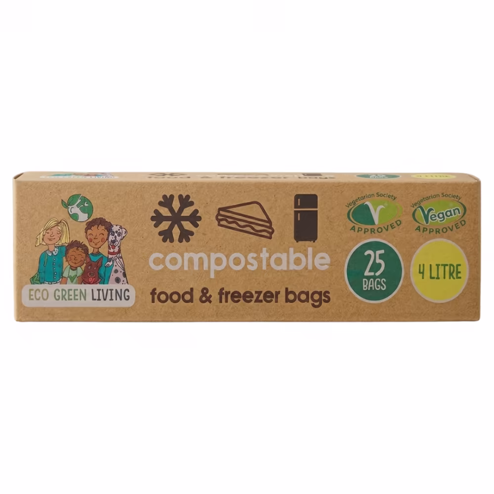 ECO GREEN LIVING Compostable Freezer Bags 4L
