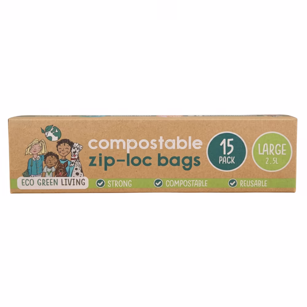 ECO GREEN LIVING Resealable Ziplock Bags 2.5L