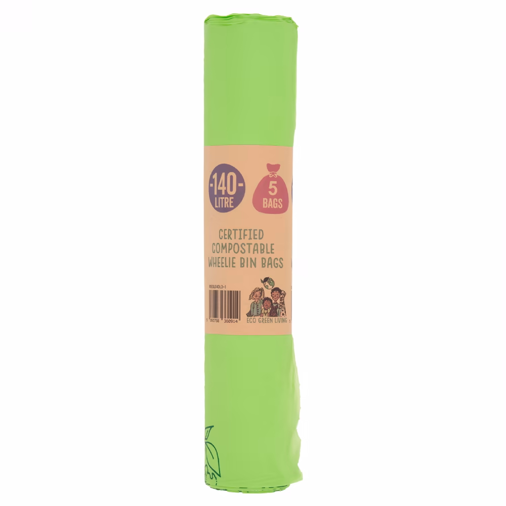 ECO GREEN LIVING Wheelie Bin Bags 140L