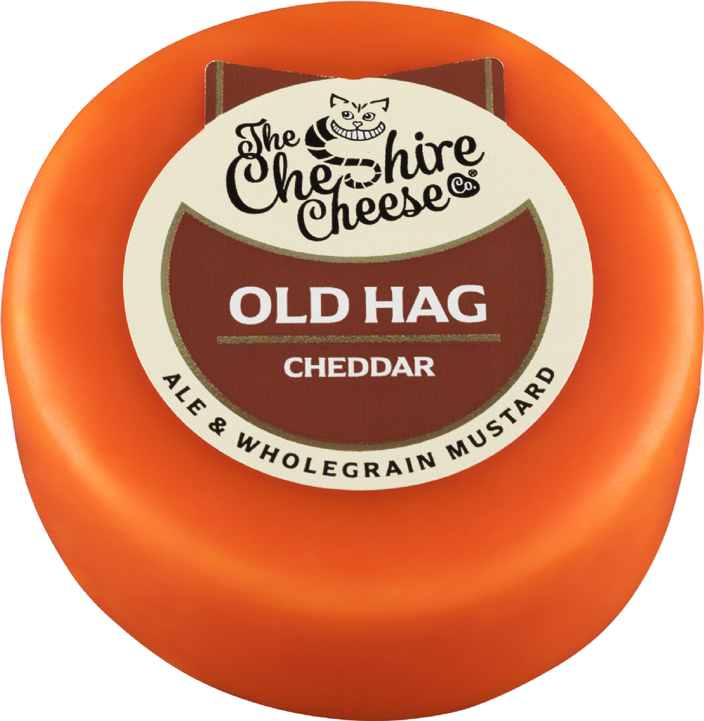 THE CHESHIRE CHEESE CO Old Hag - Ale & Mustard Cheddar 200g